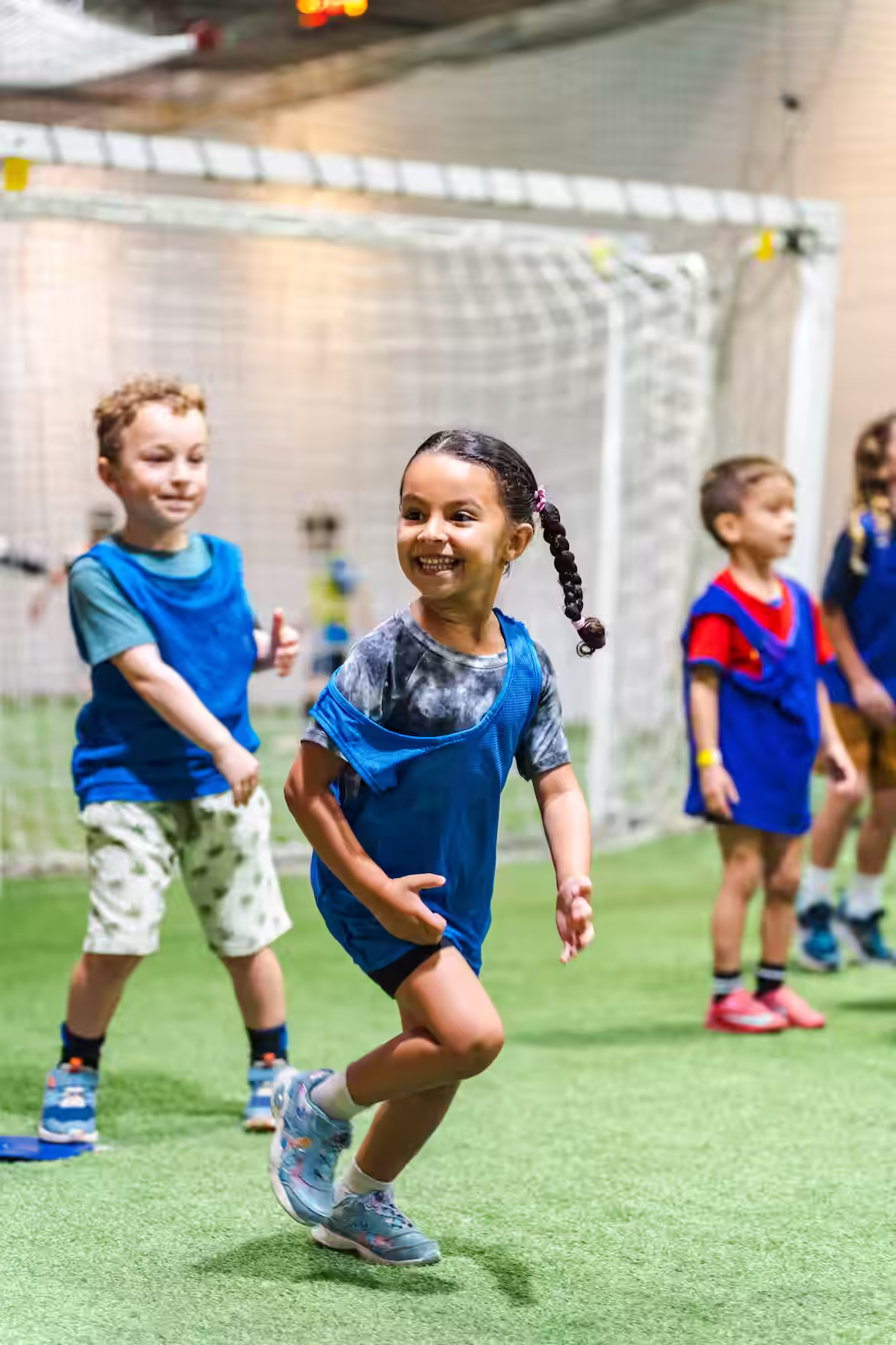 Kids at AGS Soccer Day Camp
